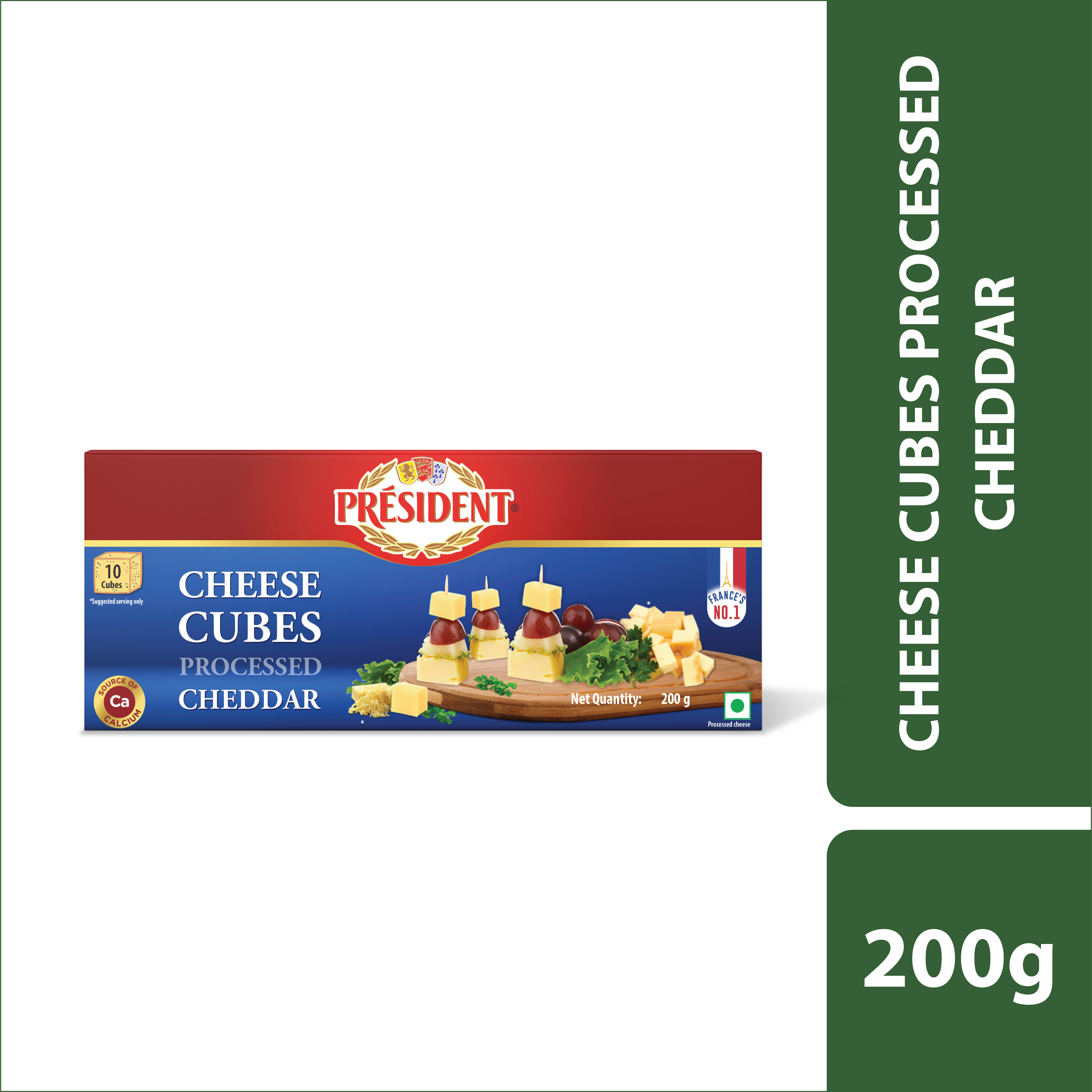 200G Cheese Cubes Processed Cheddar